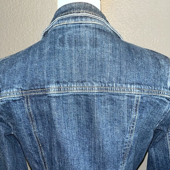 FABRIZIO GIANNI CLASSIC STRETCH DENIM JEAN JACKET  NEW WITH TAGS - Women's M/L - Picture 6 of 11